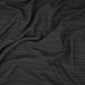 Black Solid Crushed Poplin LI-32163 - TradeUNO