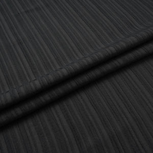 Black Solid Crushed Poplin LI-32163 - TradeUNO