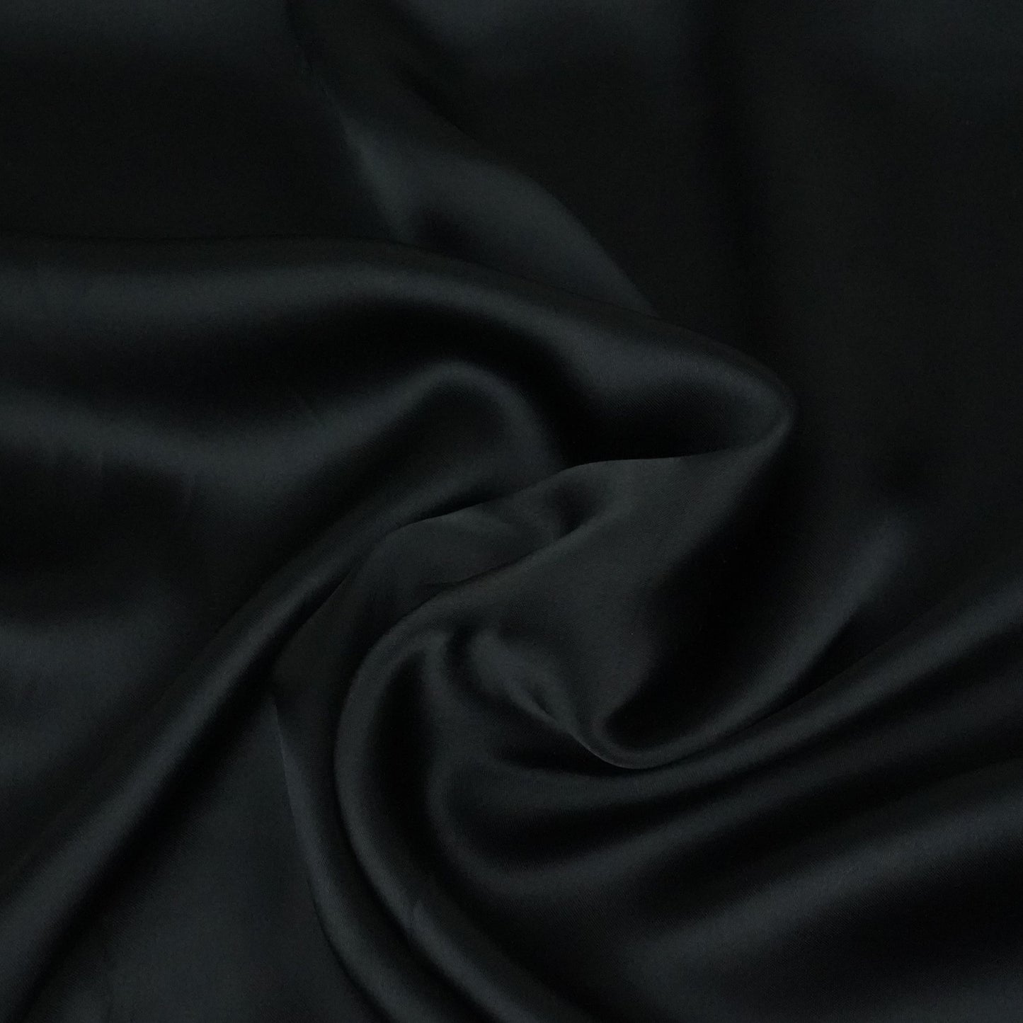 Black Solid Roman Silk Fabric PFM-05