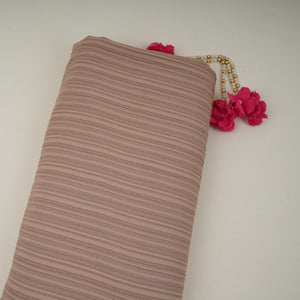 Beige Solid Crushed Poplin LI-32159 - TradeUNO