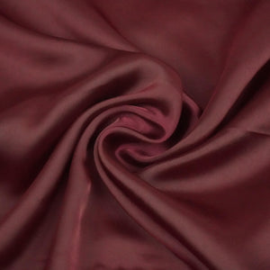 Wine Solid Roman Silk Fabric PFM-06 - TradeUNO