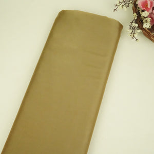 Brown Solid Roman Silk Fabric PFM-09 - TradeUNO