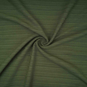 Olive Green Solid Crushed Poplin LI-32162 - TradeUNO
