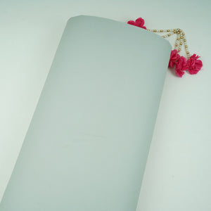 Grey Solid Banana Crepe Fabric LIB-10 - TradeUNO