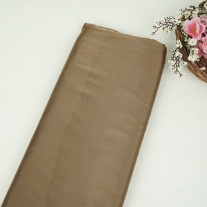 Light Brown Solid Roman Silk Fabric PFM-07 - TradeUNO