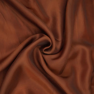 Espresso Brown Solid Roman Silk Fabric PFM-14 - TradeUNO