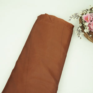 Espresso Brown Solid Roman Silk Fabric PFM-14 - TradeUNO