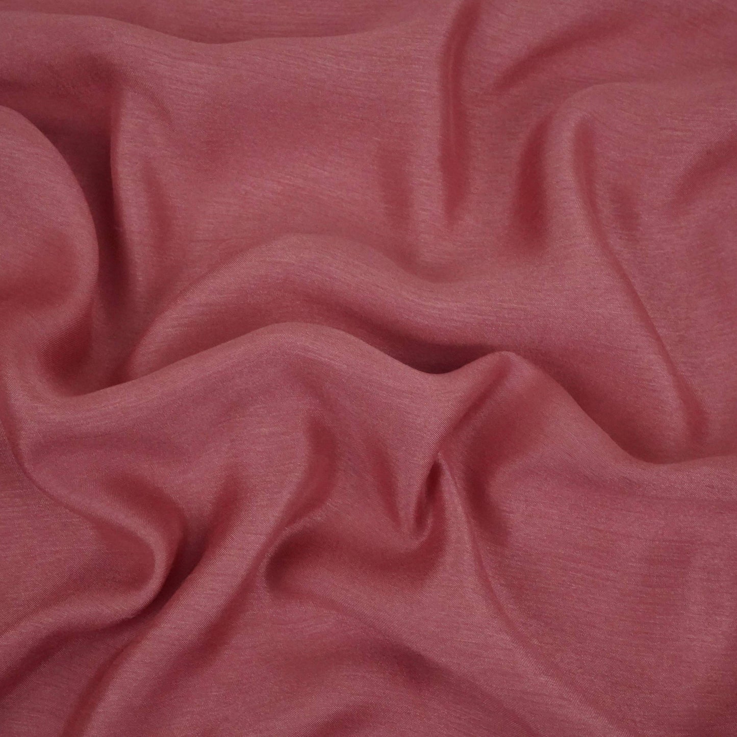 Coral Pink Solid Bemberg Silk Fabric KC-12534