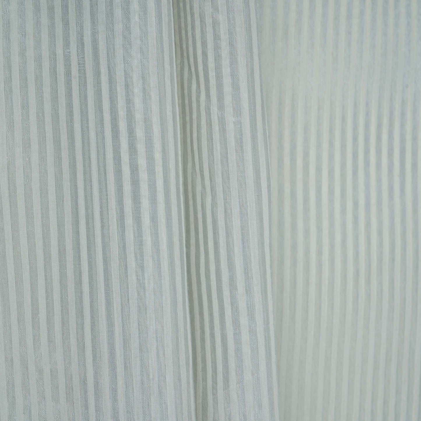 White with Silver Stripes Dyeable Tissue Fabric ACV-32245