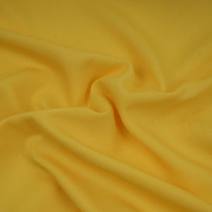 Lemon Yellow Solid Butter Crepe Fabric STB-09 - TradeUNO