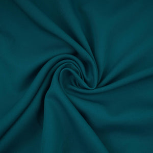 Turquoise Solid Butter Crepe Fabric STB-10 - TradeUNO