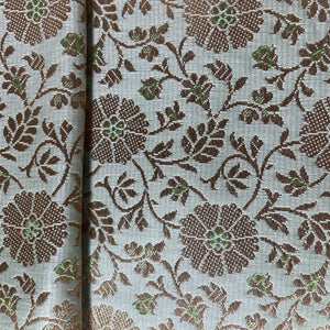 Mint Green Banarasi Brocade Fabric