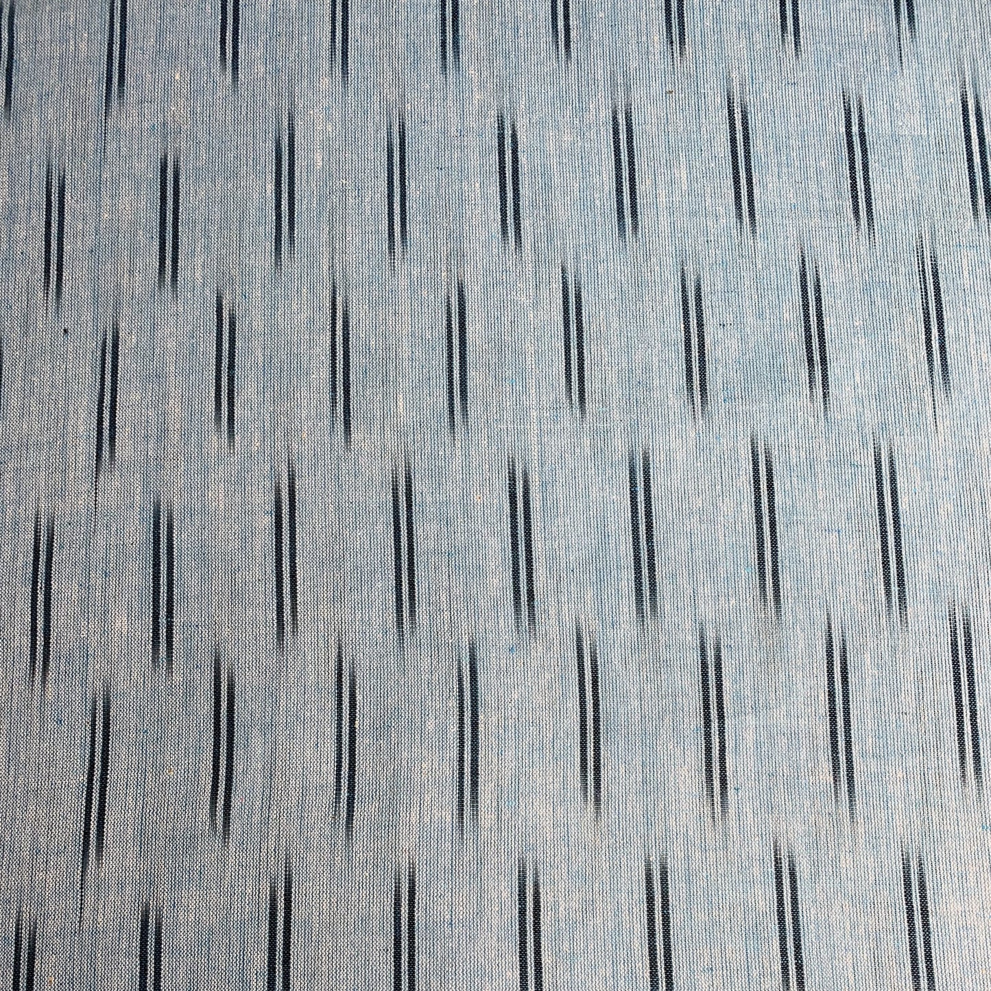 Premium Blue Ikkat Print Cotton Fabric