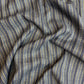 Premium Blue & Yellow Stripes Print Linen Fabric