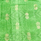 Green Bandhani With Foil Chanderi Fabric - TradeUNO