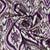 Classic Purple Uzbek Ikkat Print Velvet Fabric