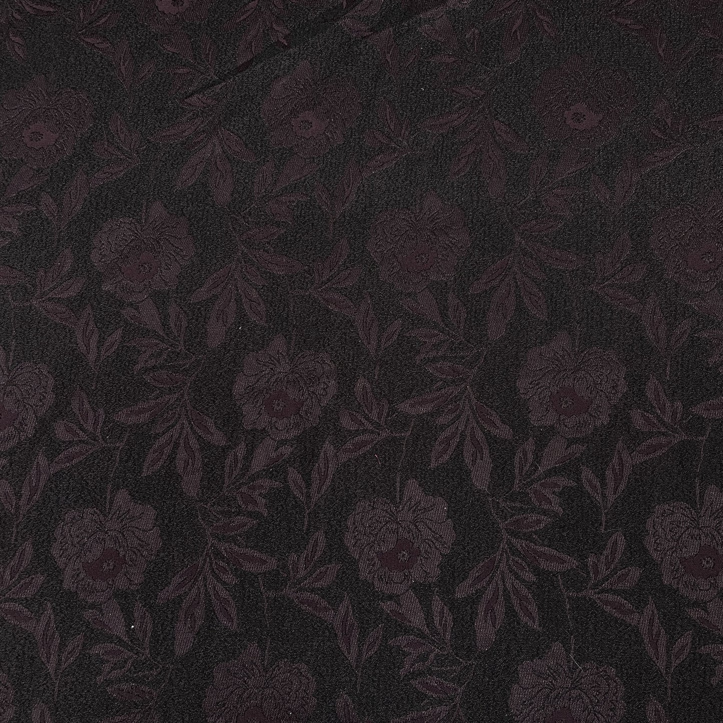 Maroon Floral Brocade Jacquard Fabric - TradeUNO