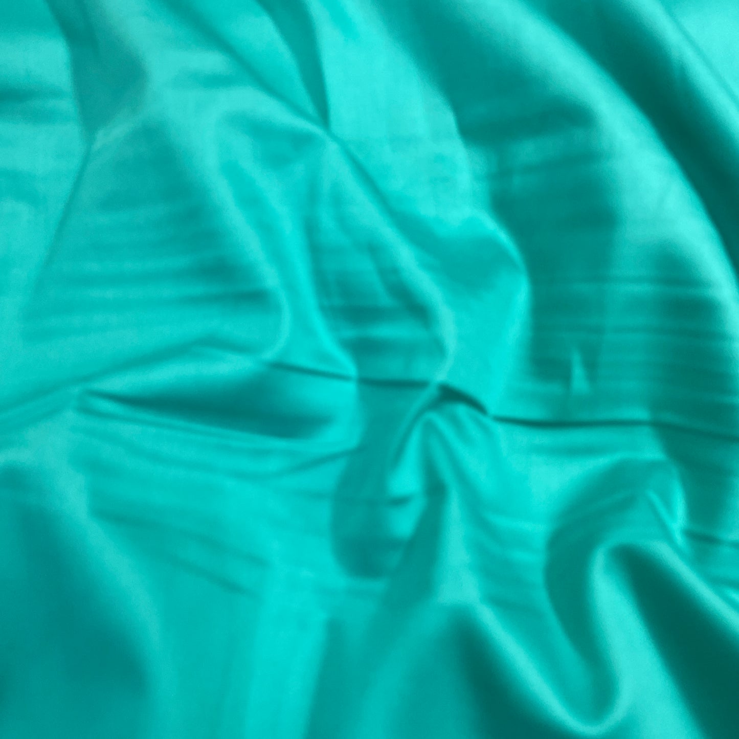 Teal Green Solid Cotton Satin Fabric - TradeUNO