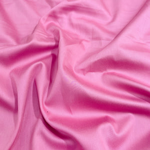 Flamingo Pink Solid Cotton Satin Fabric - TradeUNO