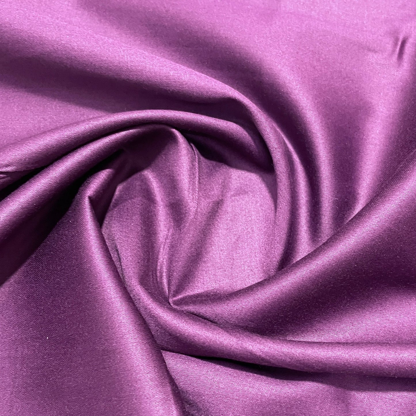 Purple Solid Cotton Satin Fabric - TradeUNO