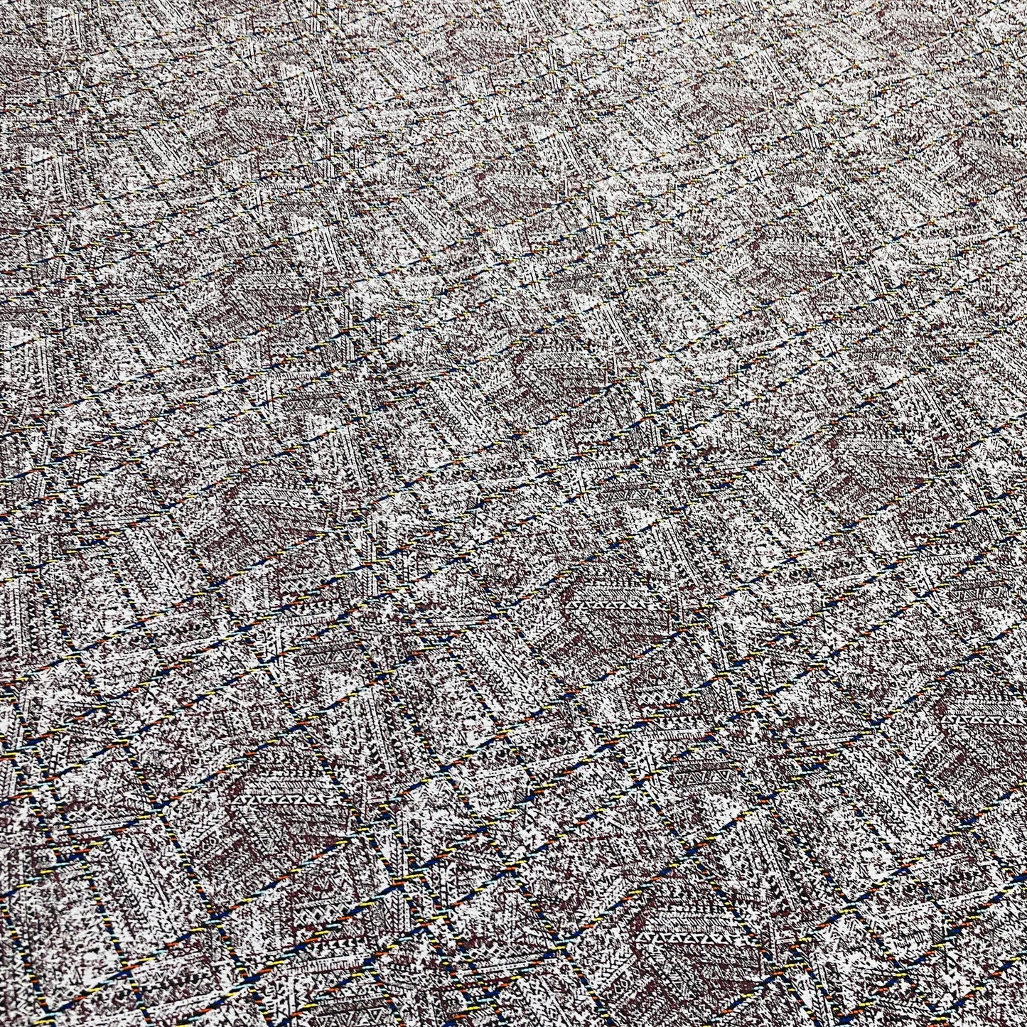 Multicolor Stripe Handloom Brocade Fabric