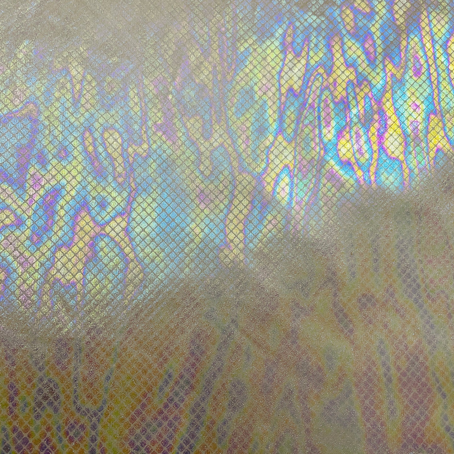 Grey Geometerical 3D Rainbow With Lurex Knit Lycra Fabric - TradeUNO