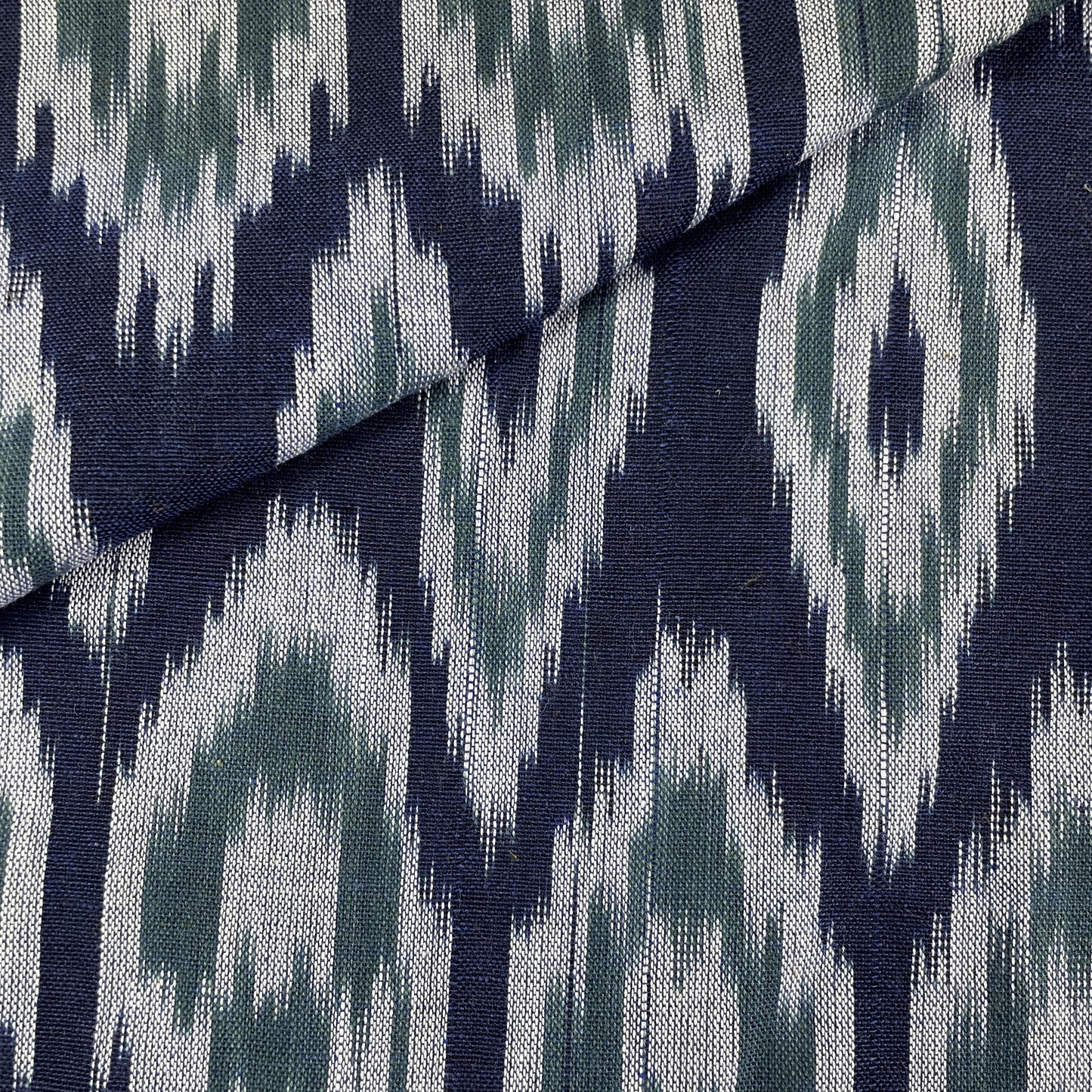 Exclusive Cotton Blue Ikat Fabric
