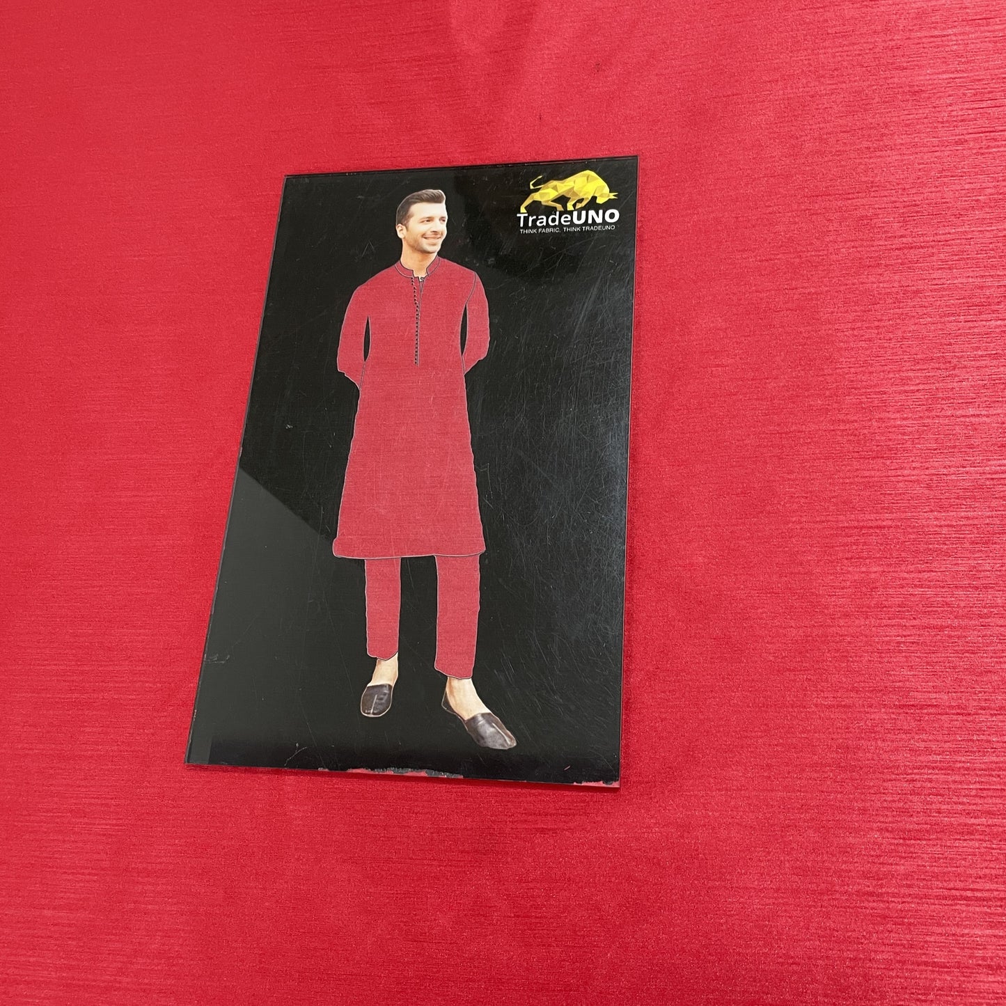 Red Solid Satin Fabric