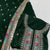 Premium Green Thread Sequence Embroidery Velvet Suit Set With Dupatta