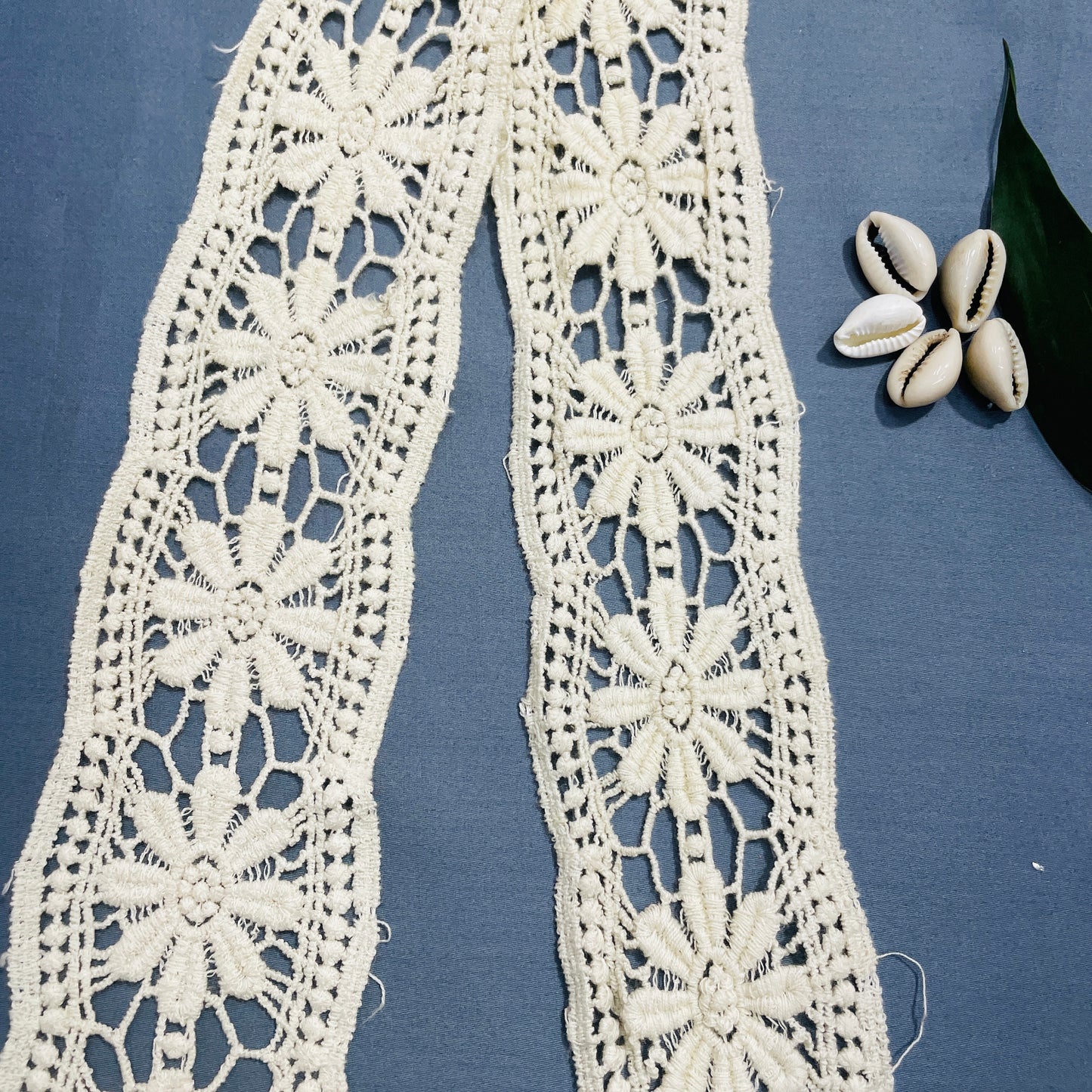 Cream Dyeable Cotton Lace - TradeUNO