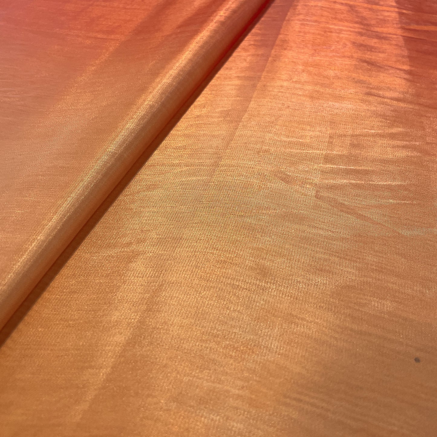 Exclusive Light Brown Ombre Organza Fabric
