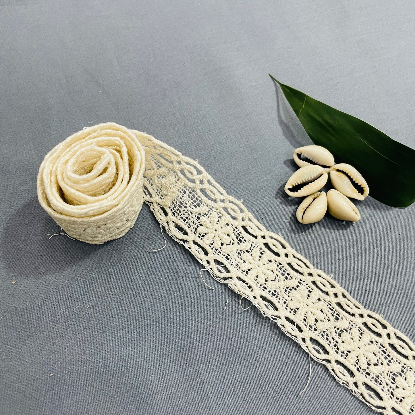 White Dyeable Cotton Lace - TradeUNO
