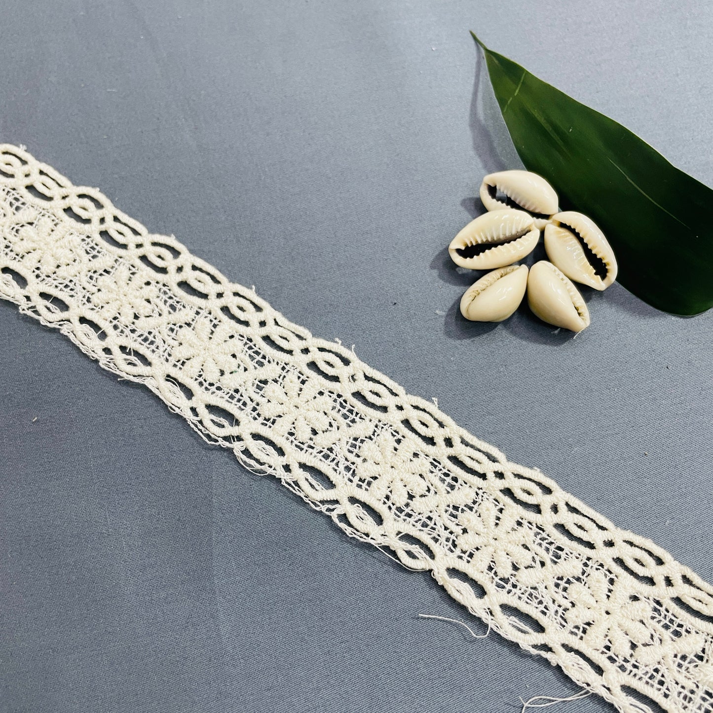 White Dyeable Cotton Lace - TradeUNO