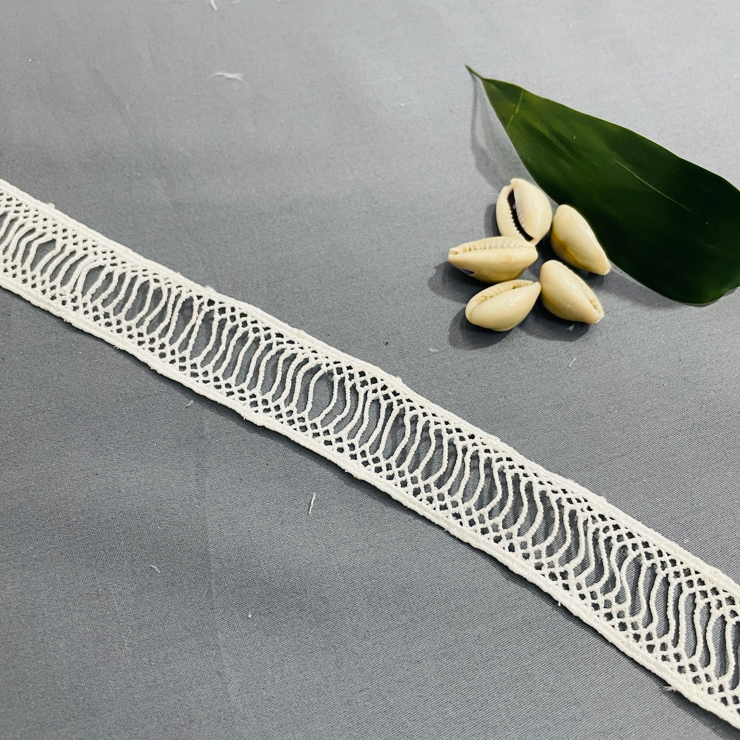 White Dyeable Cotton Lace - TradeUNO
