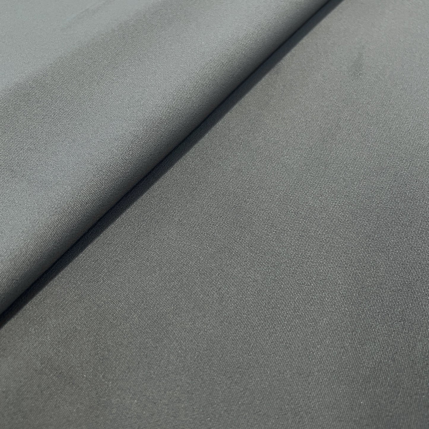 Exclusive Grey Solid Banana Crepe Fabric