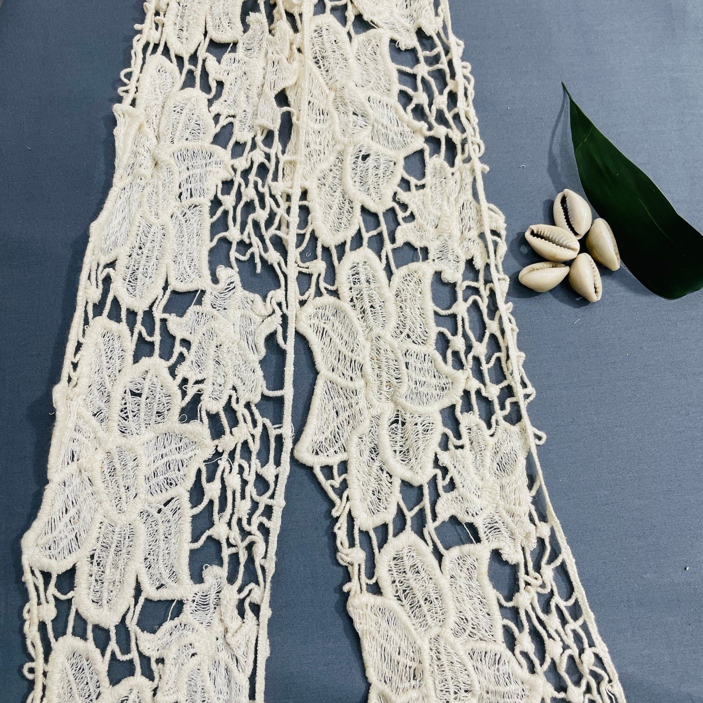 Cream Dyeable Cotton Lace - TradeUNO