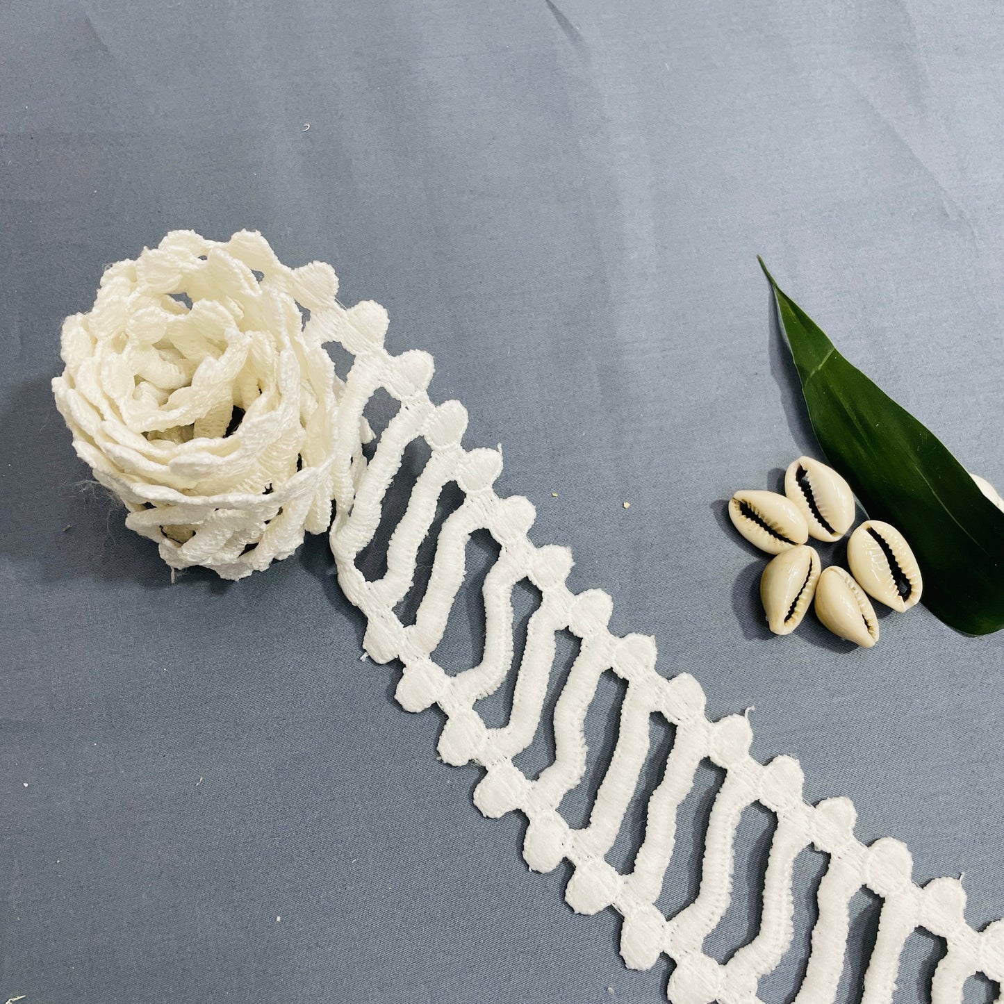 White Dyeable Cotton Lace - TradeUNO