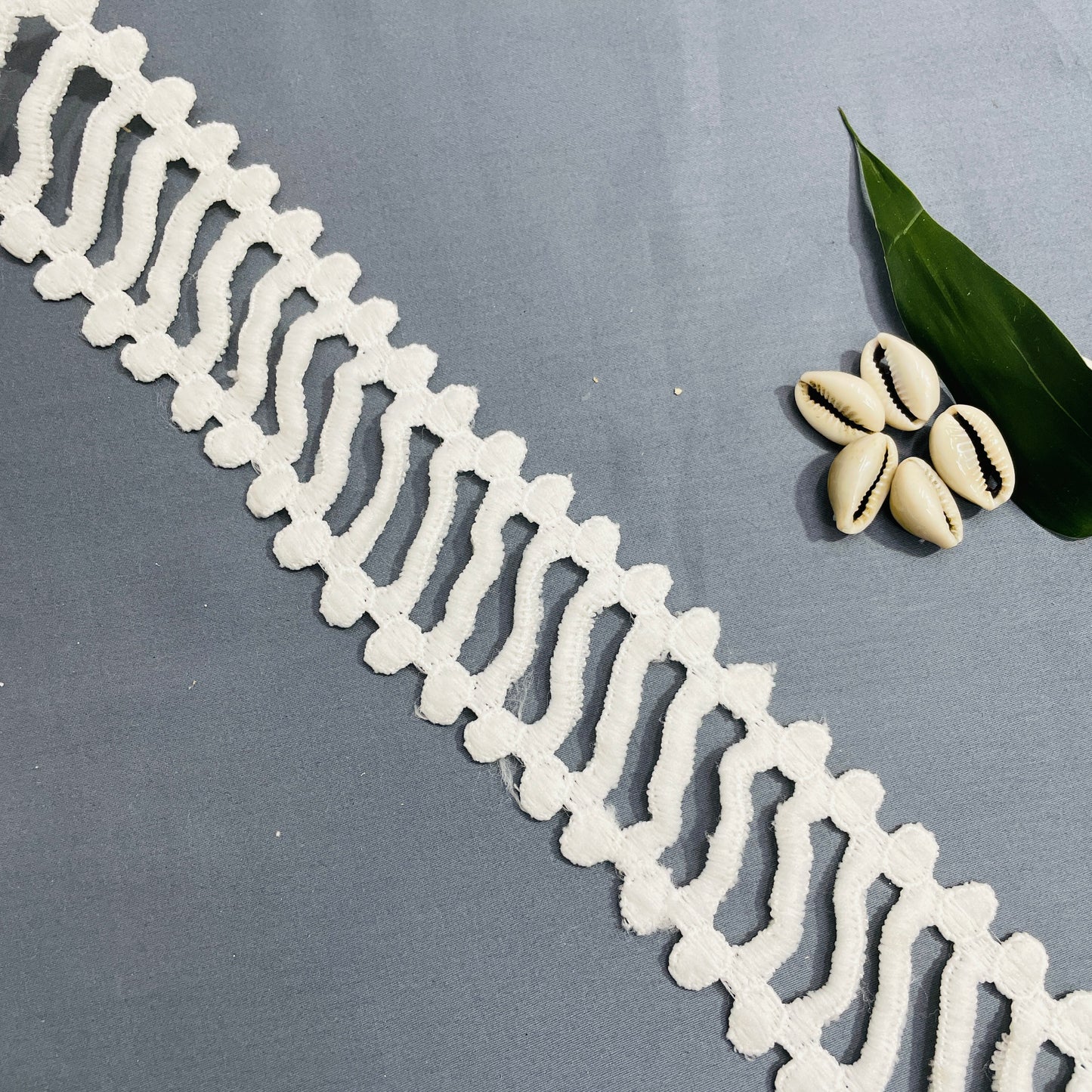 White Dyeable Cotton Lace - TradeUNO