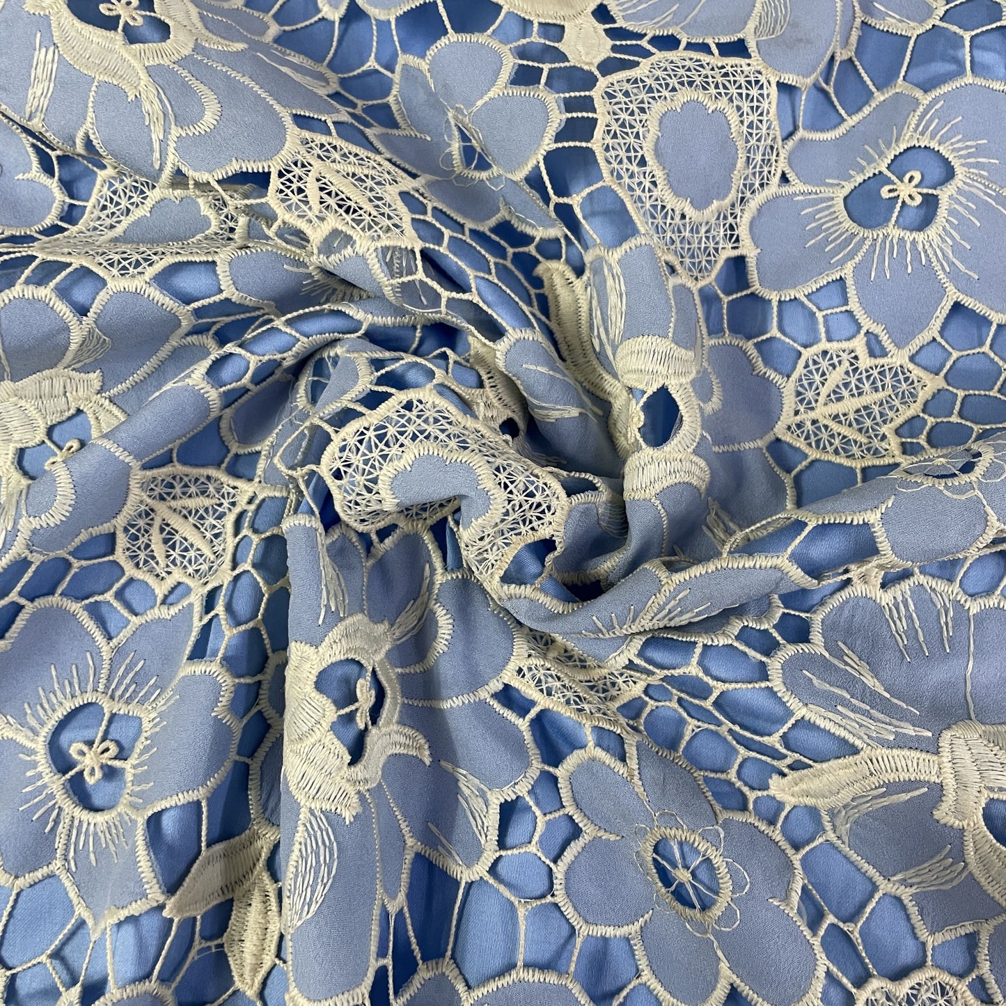 Off Cream Dyeable Cotton Lace