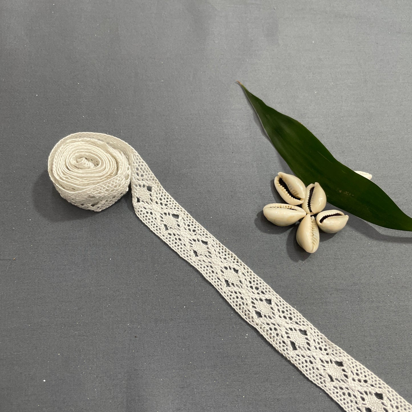 Off White Dyeable Cotton Lace - TradeUNO