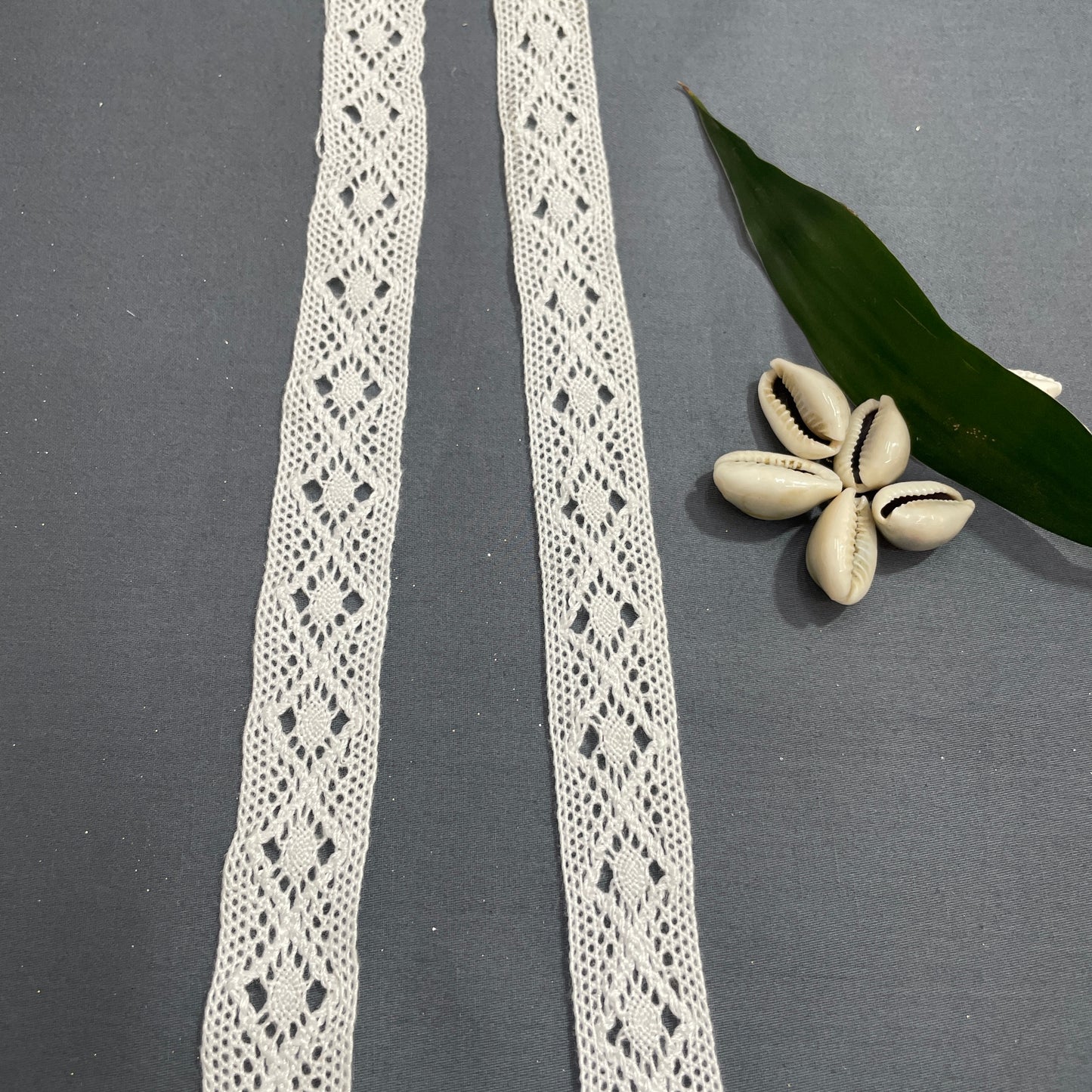 Off White Dyeable Cotton Lace - TradeUNO