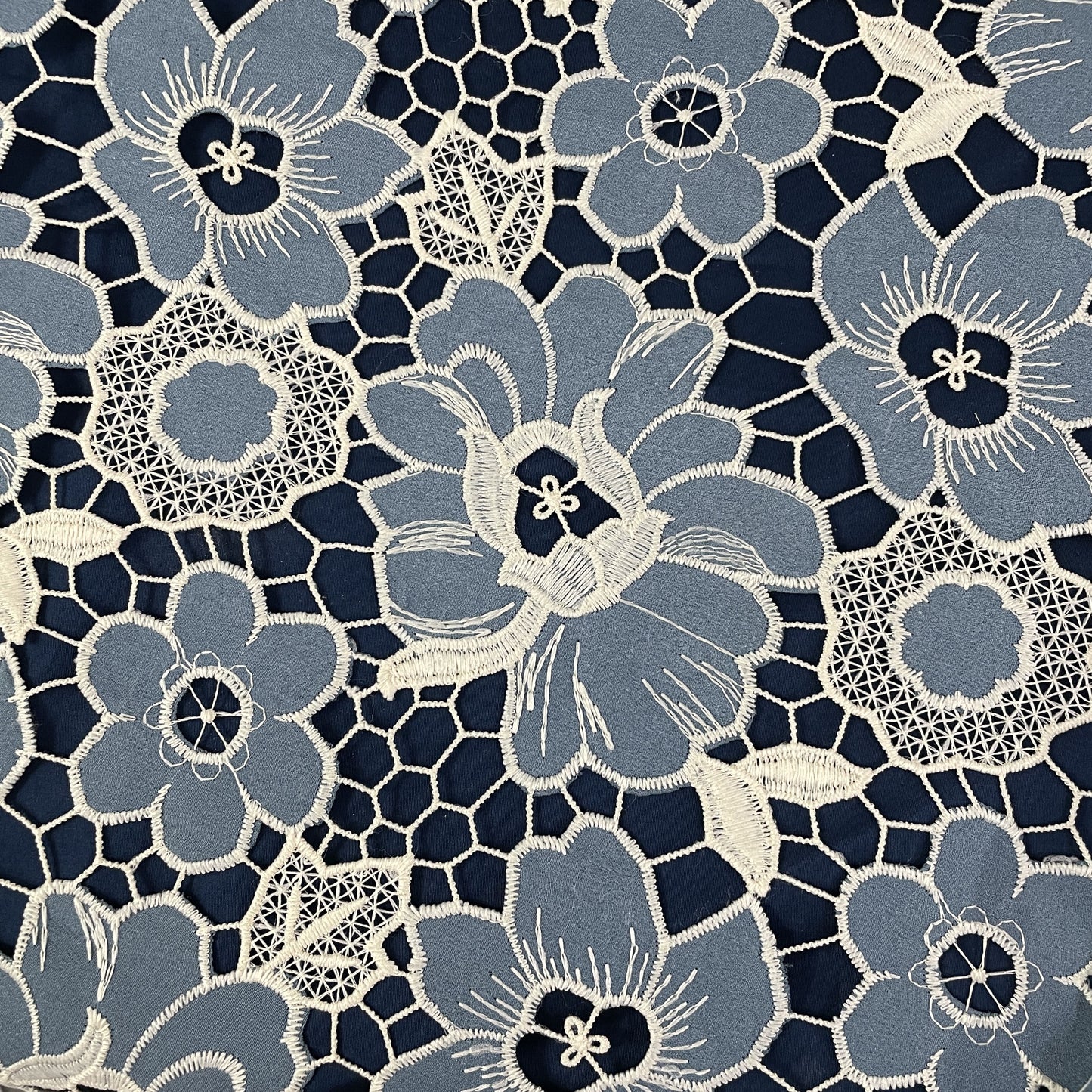 Off Cream Dyeable Cotton Lace