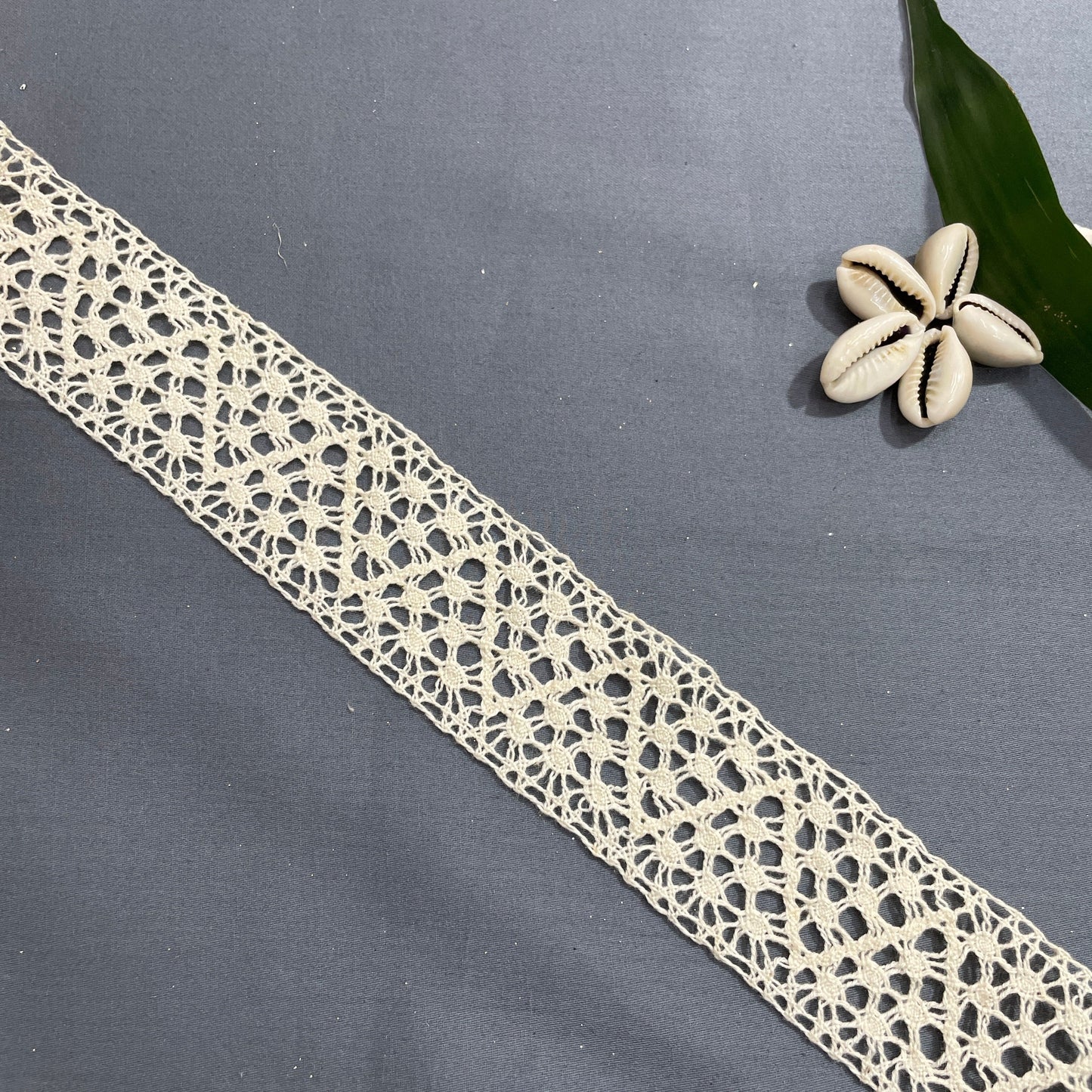 Off Cream Dyeable Cotton Lace - TradeUNO