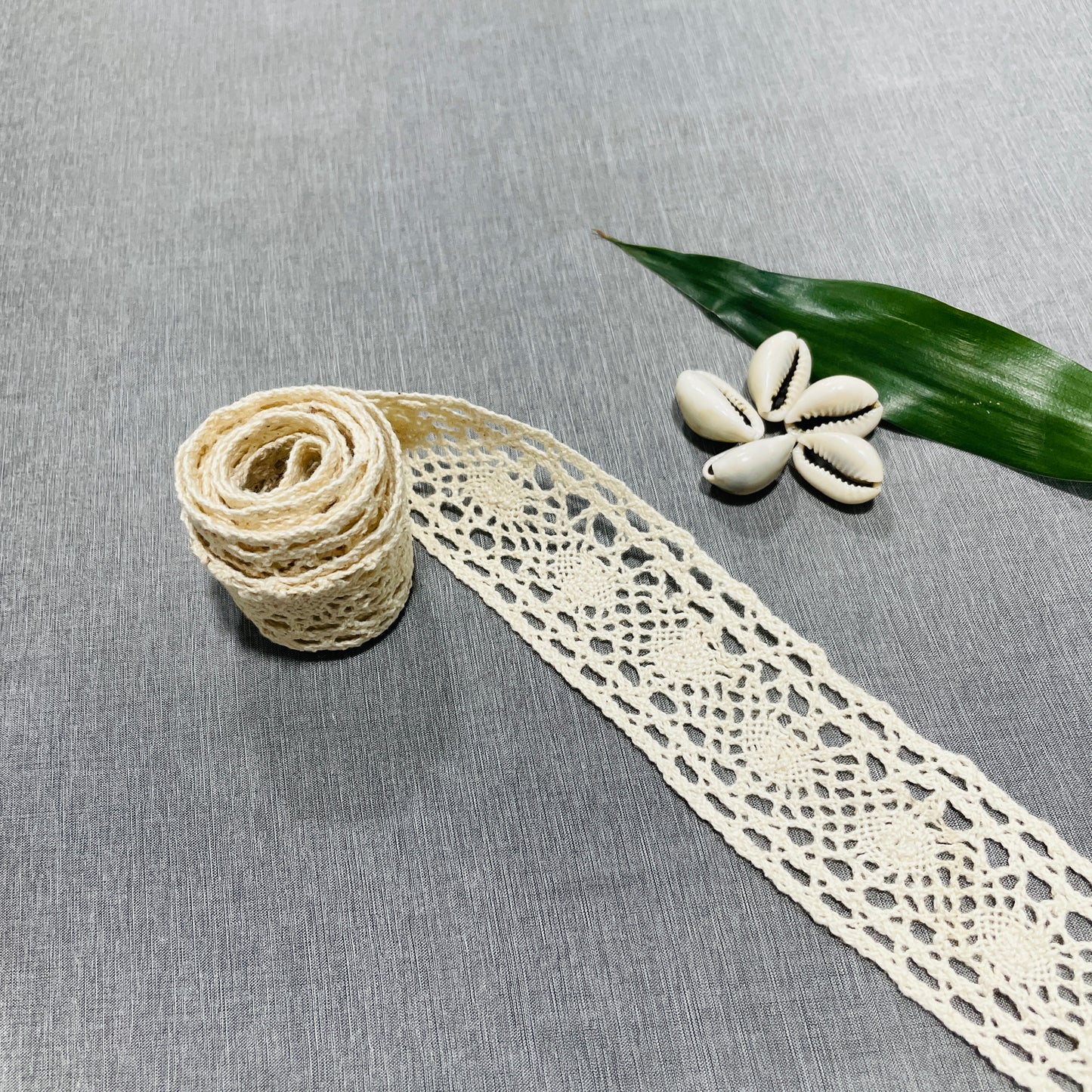 Off Cream Dyeable Cotton Lace - TradeUNO