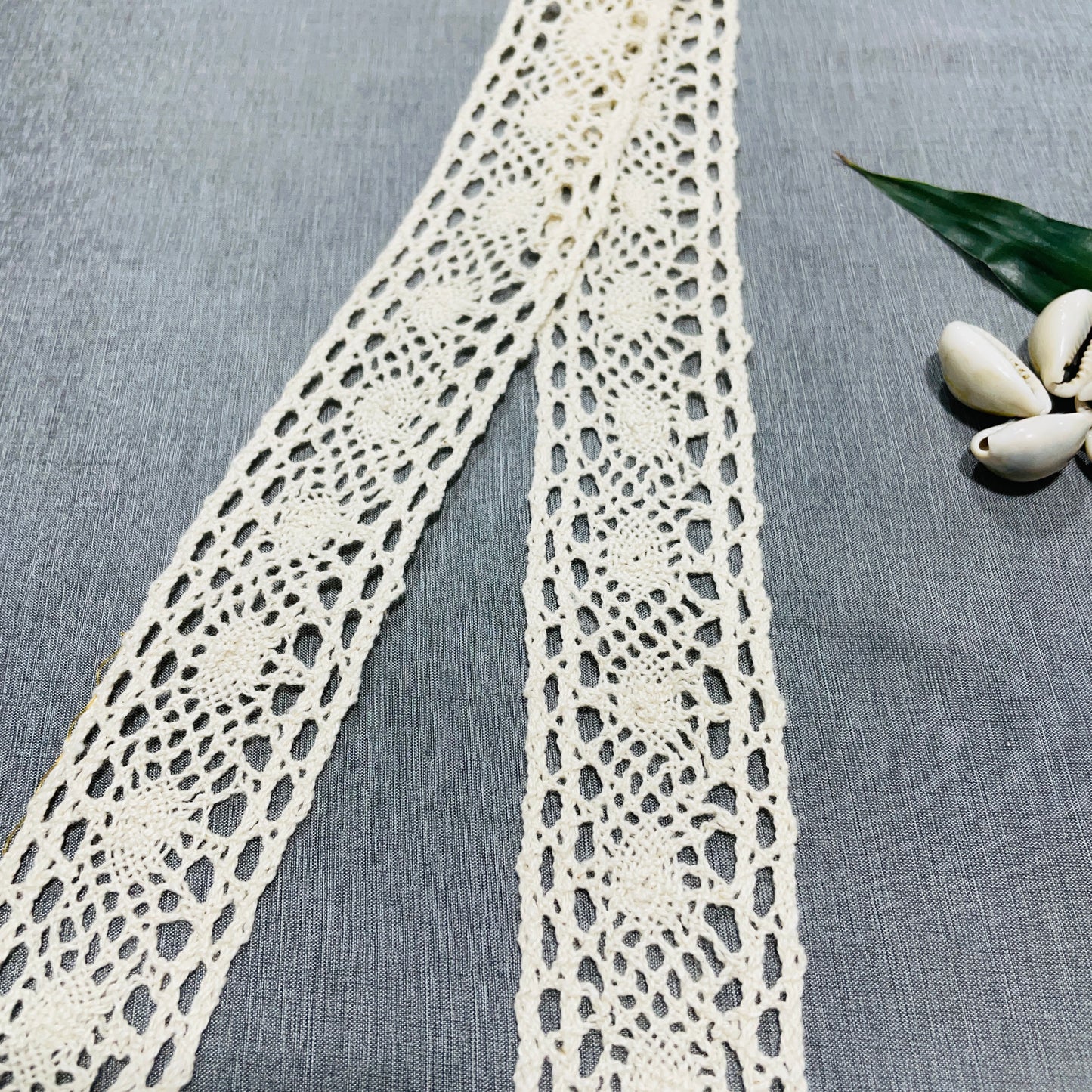 Off Cream Dyeable Cotton Lace - TradeUNO