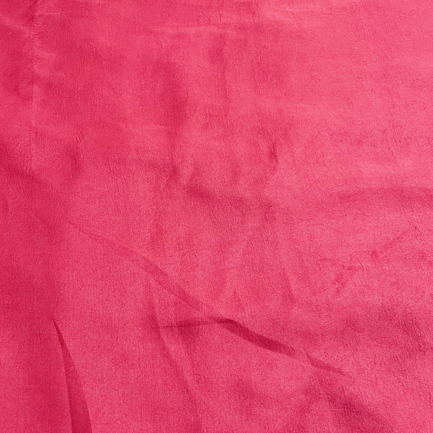 Strawberry Pink Solid Bemberg Silk Fabric