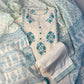 Exclusive Suit Set With Dupatta (Cotton, Dupatta-Mulmul) Creame Green Floral Print Fabric