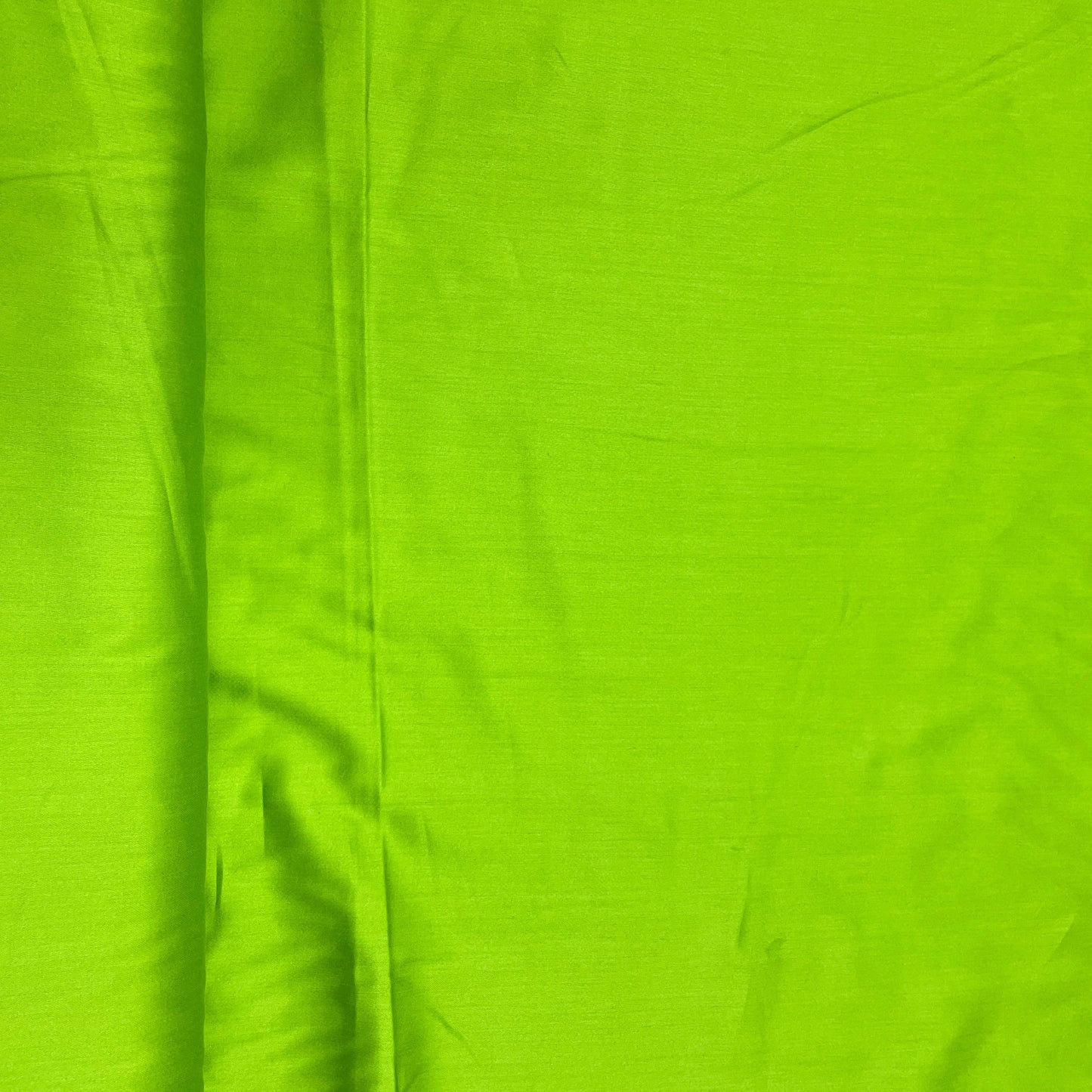 Lime Green Solid Cotton Satin Fabric - TradeUNO