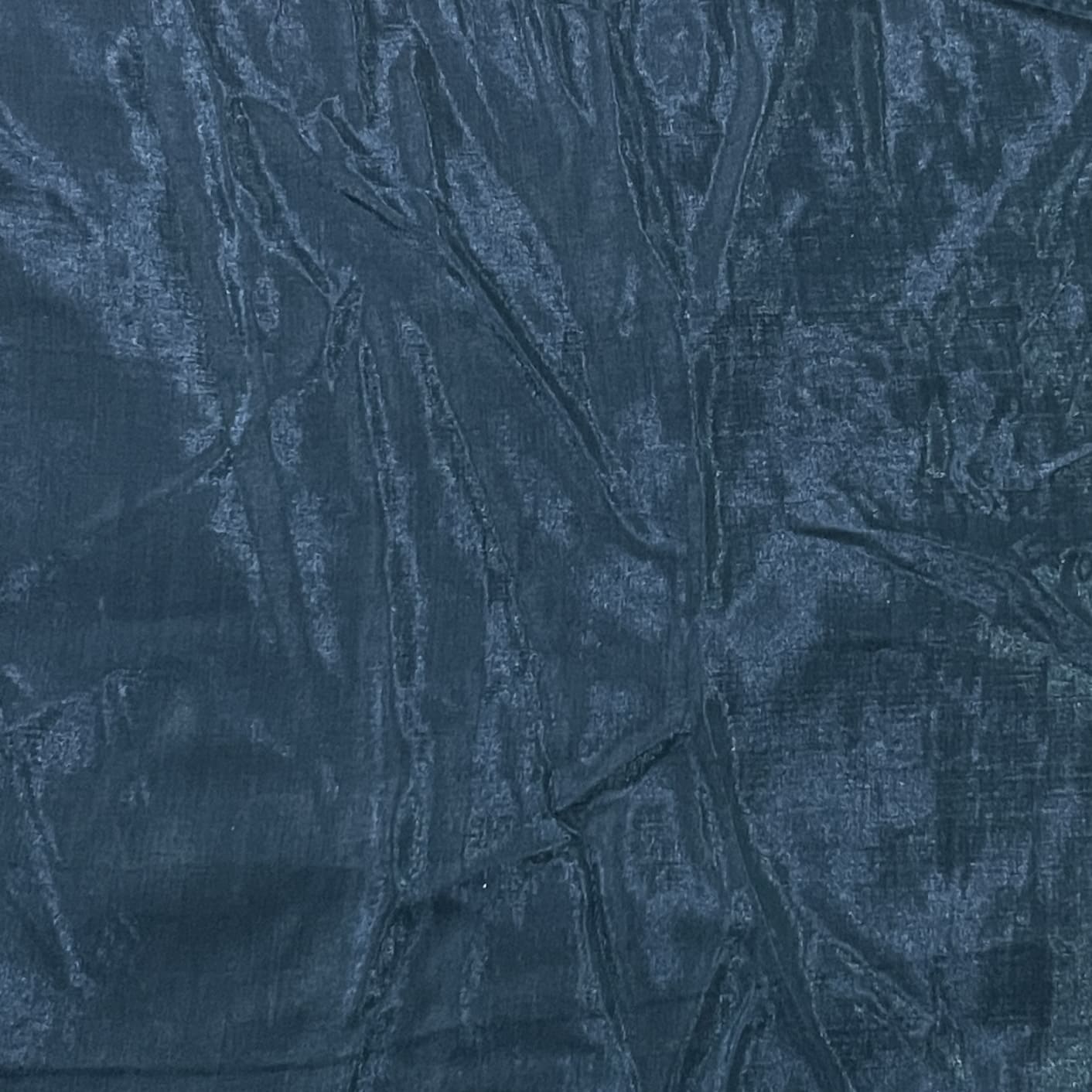Dark Teal Green Solid Shantoon Fabric