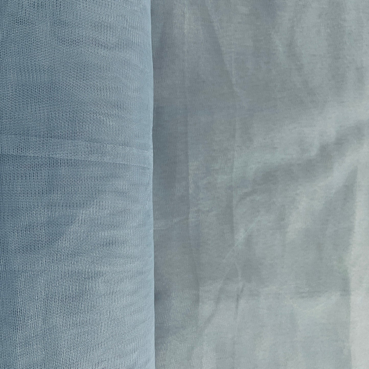 Steel Grey Solid Net Fabric - TradeUNO